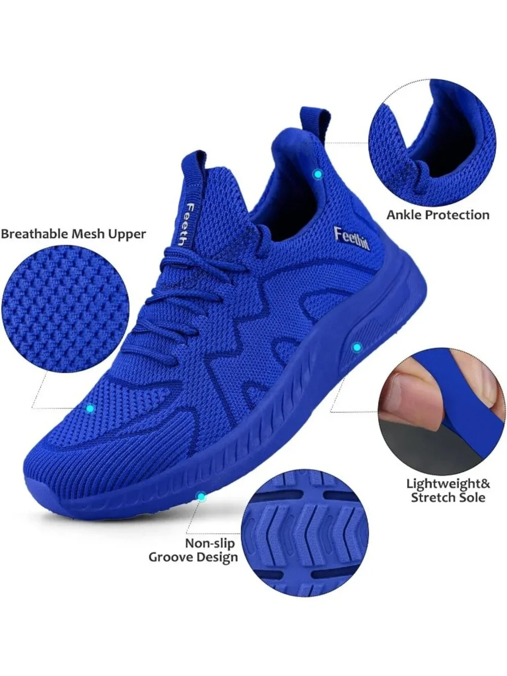 🆕Women's Royal Blue Running Shoes Non Slip Gym Tennis Walking Workout Sneakers
